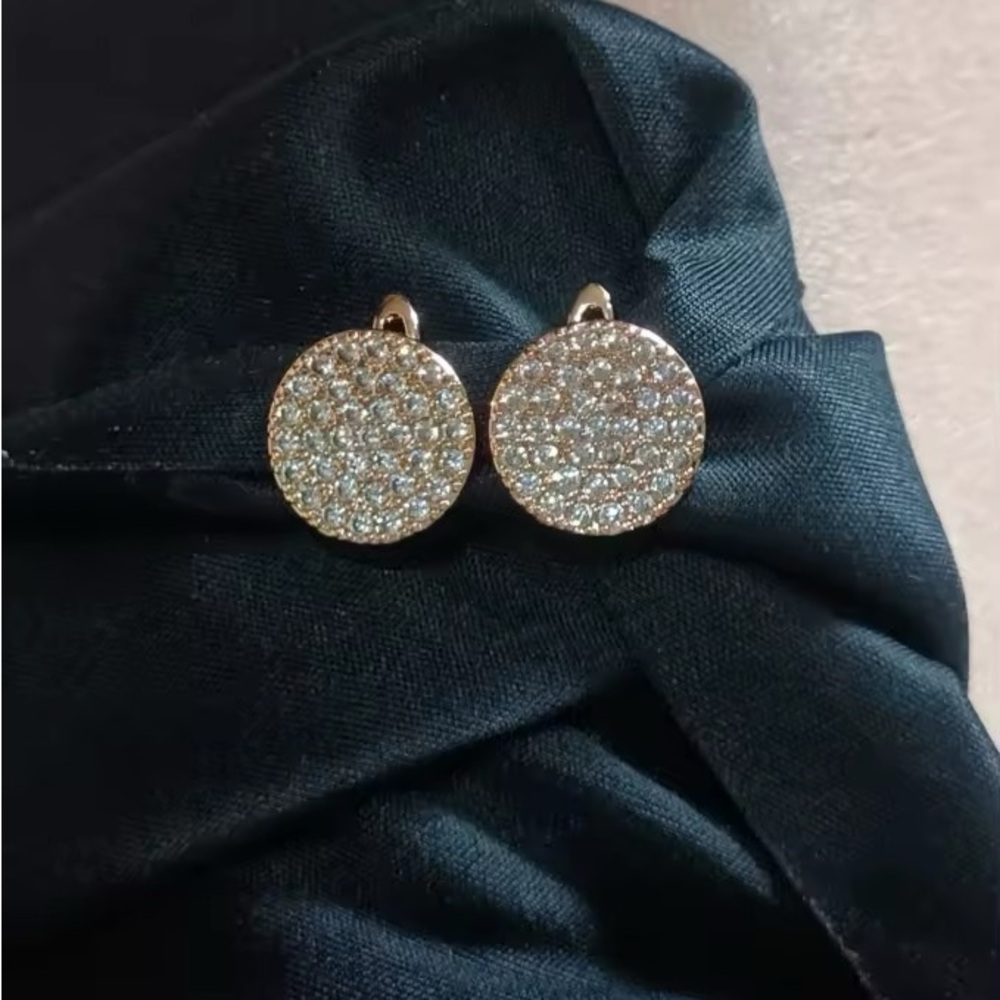 Chic Gold filled Dime Sparkle Earrings
